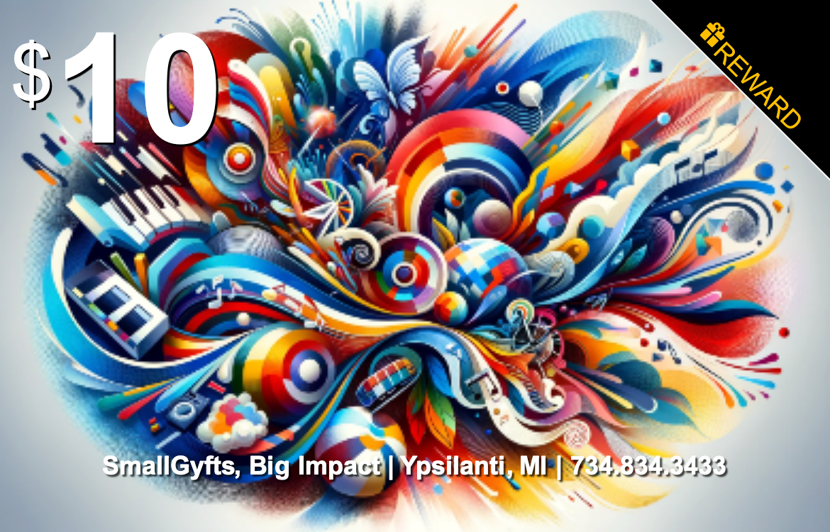 Front of customer reward card